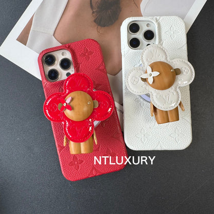 White and Red Love For Samsung With MagSafe Holder