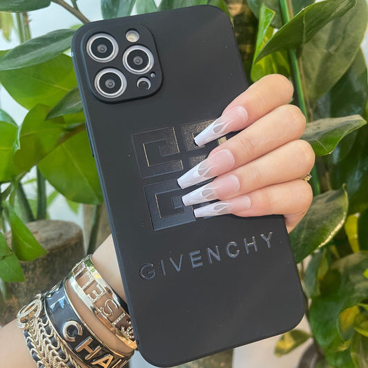 Coque de téléphone noire tendance (IG)