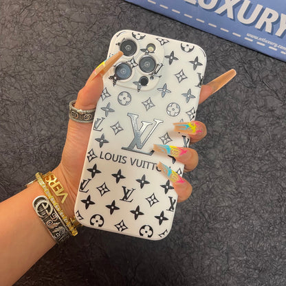 Coque de Téléphone Noire Tendance (Grand Amour pour le Rouge)