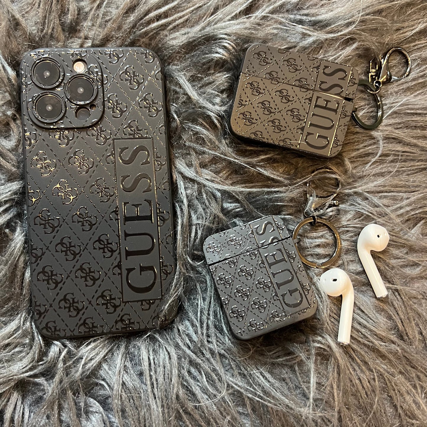 Black Trendy Airpods Case (S GU)