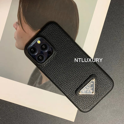 Litchi Pattern Phone Case for iPhone (12 Colors)