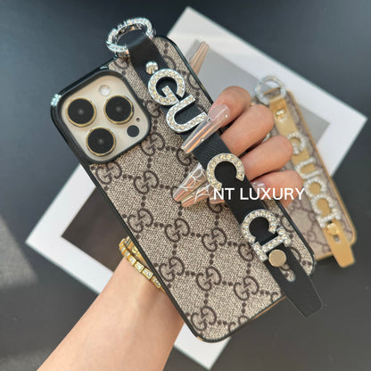 Glitzer-Design-Handyhülle mit Bund