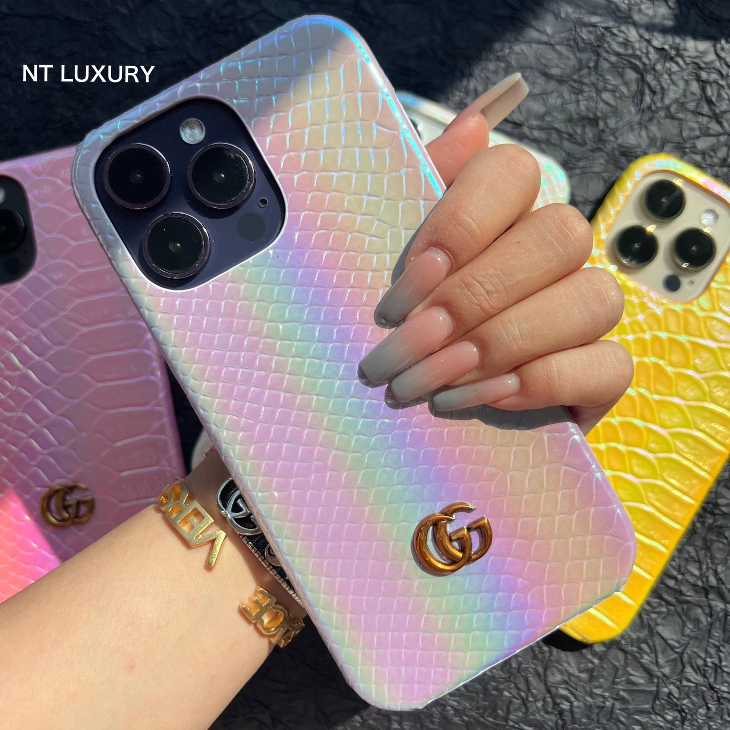 Bonne coque d'iPhone de conception laser
