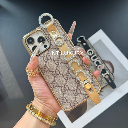 Glitzer-Design-Handyhülle mit Bund