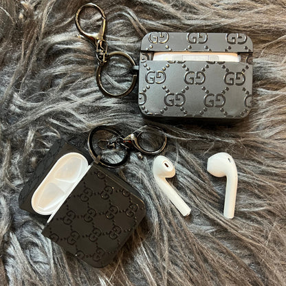 Black Trendy Airpods Case ( Full G )