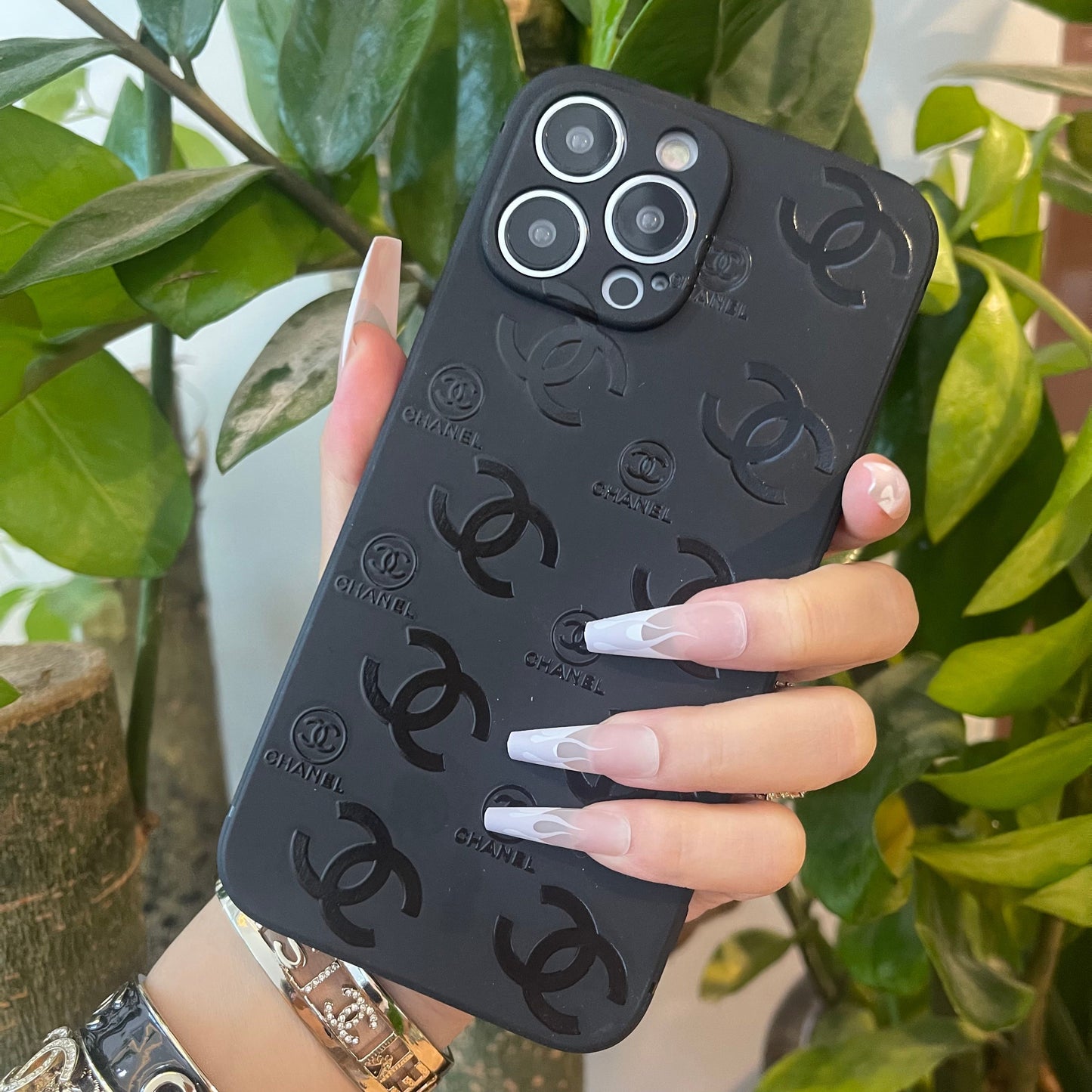 Black Trendy Phone Case ( C )