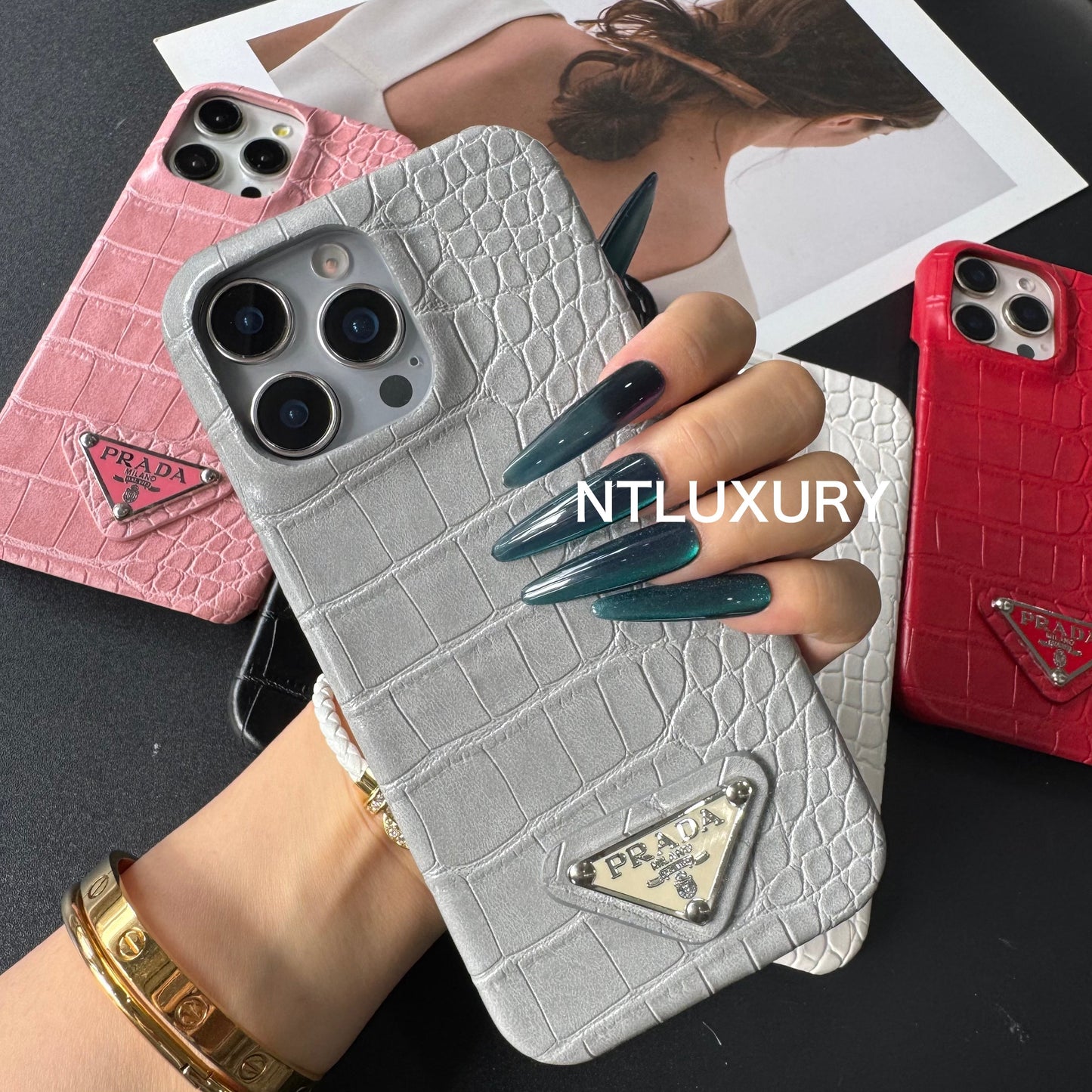 Pure Crocodile Pattern Phone Case