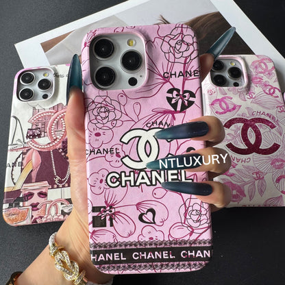 Coque de téléphone fille rose à fleurs CC
