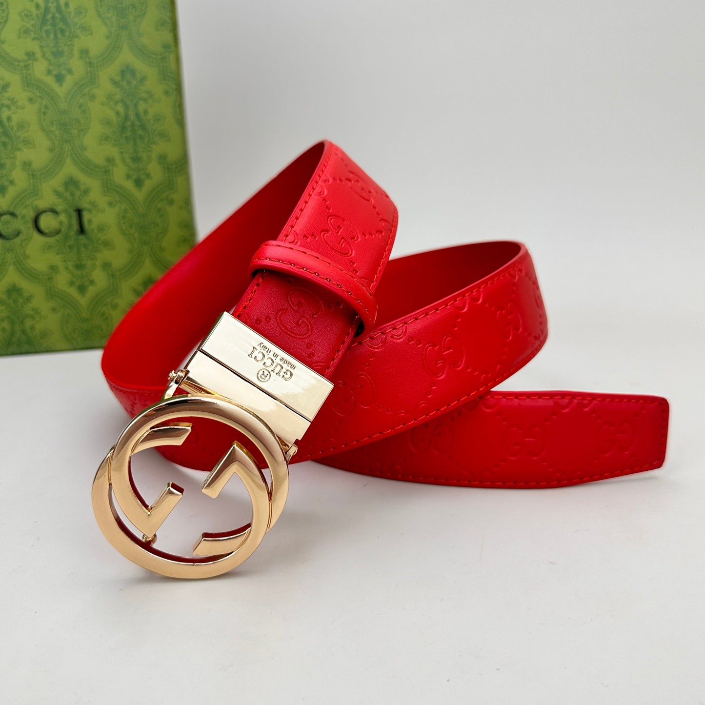 Circle Design Good Belt (Red)