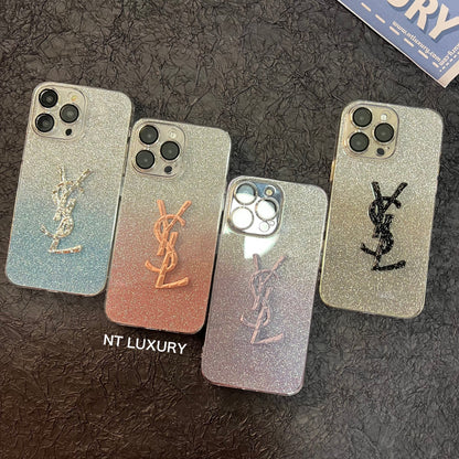 Glitter Shiny Yes Girl Phone Case For iPhone