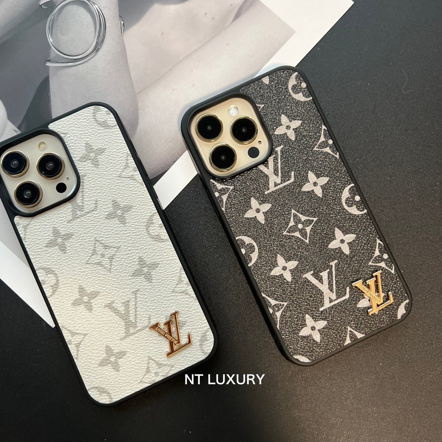 Traditional Colorful Design iPhone Case (Black & White)