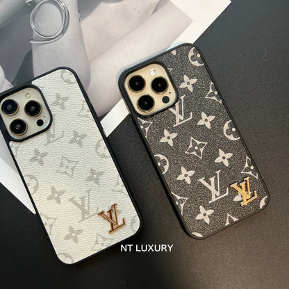 Traditionelles farbenfrohes Design iPhone-Hülle (Schwarz & Weiß)