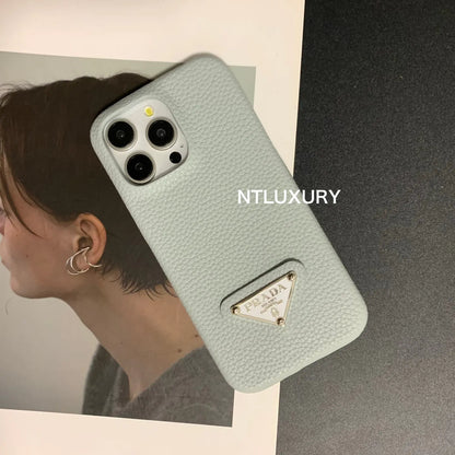 Litchi Pattern Phone Case for iPhone (12 Colors)