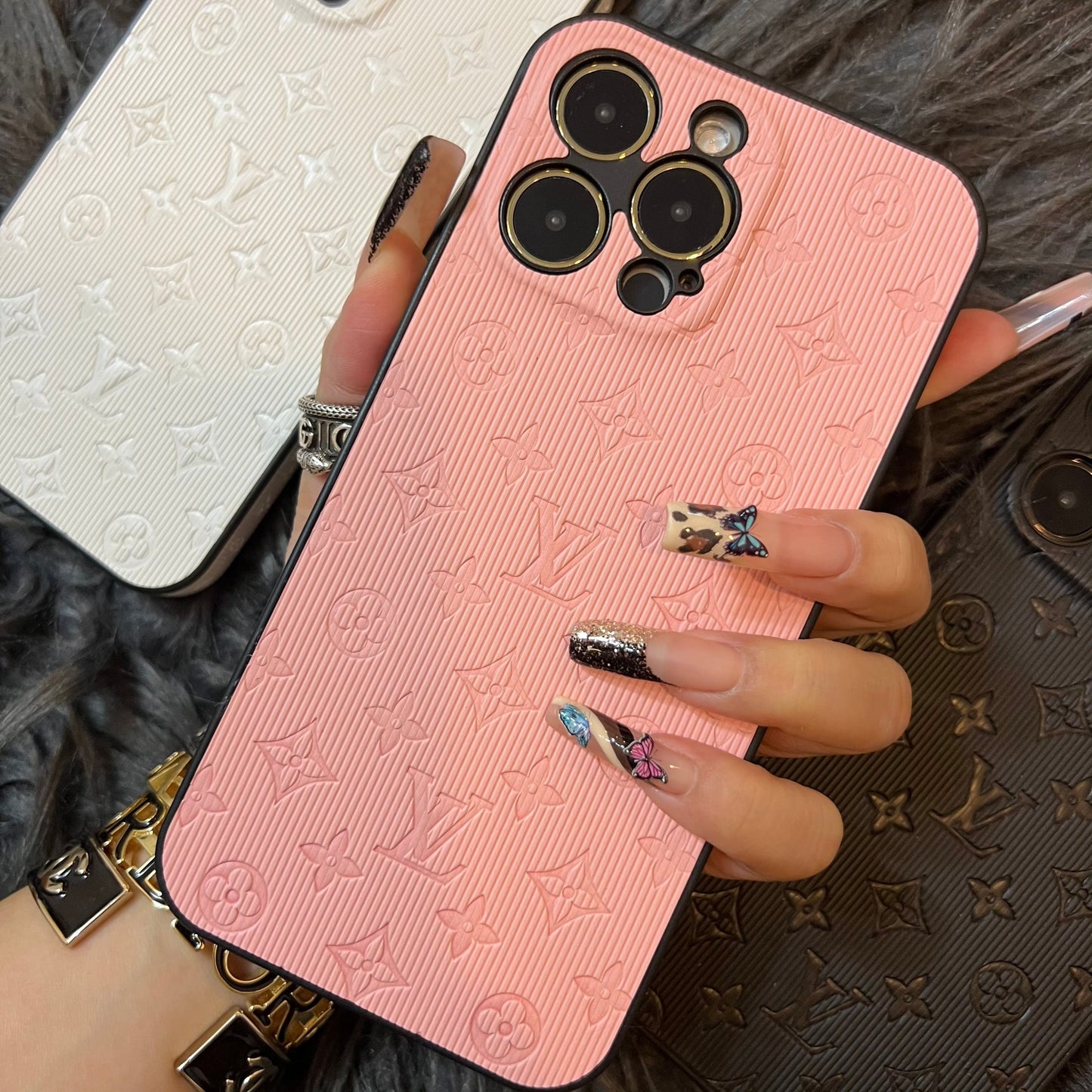 Coque de téléphone Colorful Love avec protection de caméra
