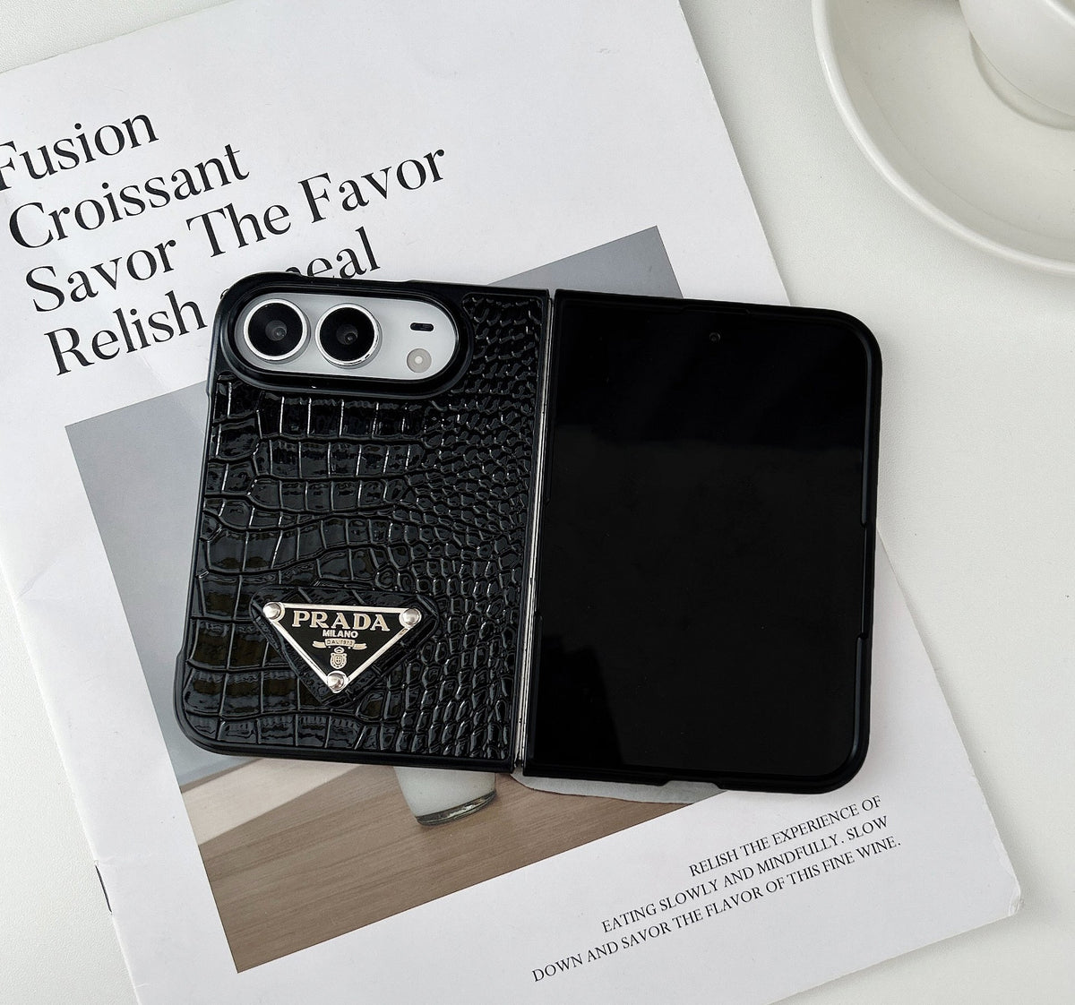 PD Imitating Carbon Fiber Design Phone Case For iPhone Duo