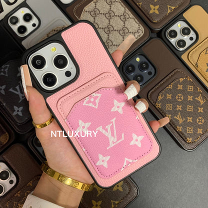 Magsafe Kartenfach Design Handyhülle (Pink Love)