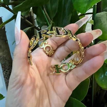 Black D Bracelet