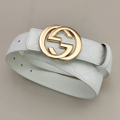Ceinture classique de bonne qualité (boucle dorée)
