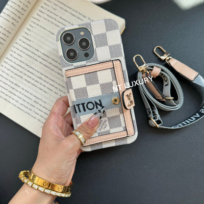 Sac à main mignon traditionnel avec corde pour Samsung (3 Pièces)
