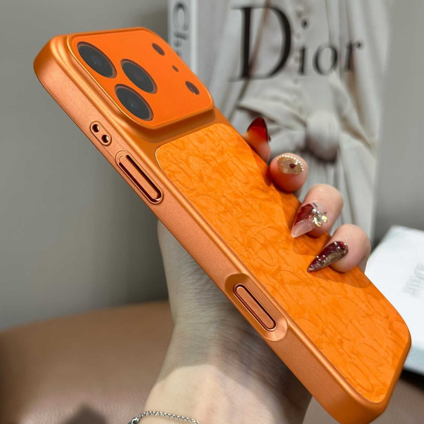 Orangensaft-Handyhülle im ausgefallenen Design