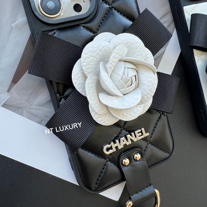 Coque de téléphone fille "Flower Deco" avec chaîne