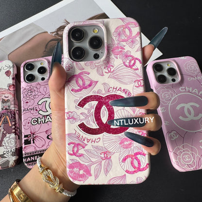 Coque de téléphone fille rose à fleurs CC