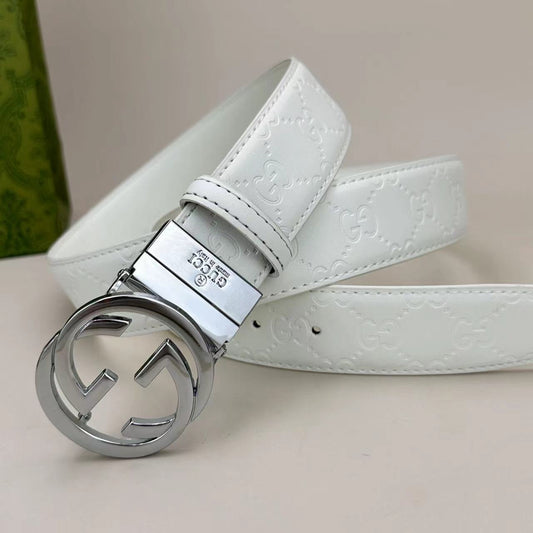 Circle Design Good Belt (White)