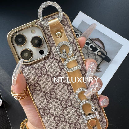 Glitzer-Design-Handyhülle mit Bund
