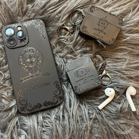Coque de téléphone noire tendance (Cœur)