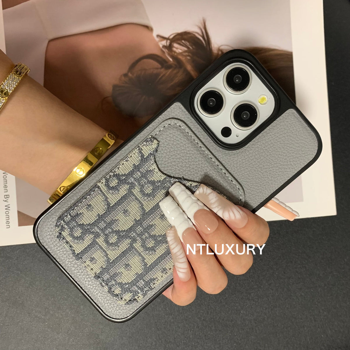 Magsafe Card Pocket Design Phone Case (Dove)