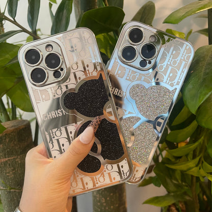 Coque de téléphone Ours Miroir - *UNE FOIS REÇUE, RETIRER LA COUCHE DE PLASTIQUE*