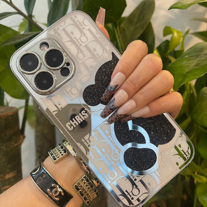 Coque de téléphone Ours Miroir - *UNE FOIS REÇUE, RETIRER LA COUCHE DE PLASTIQUE*