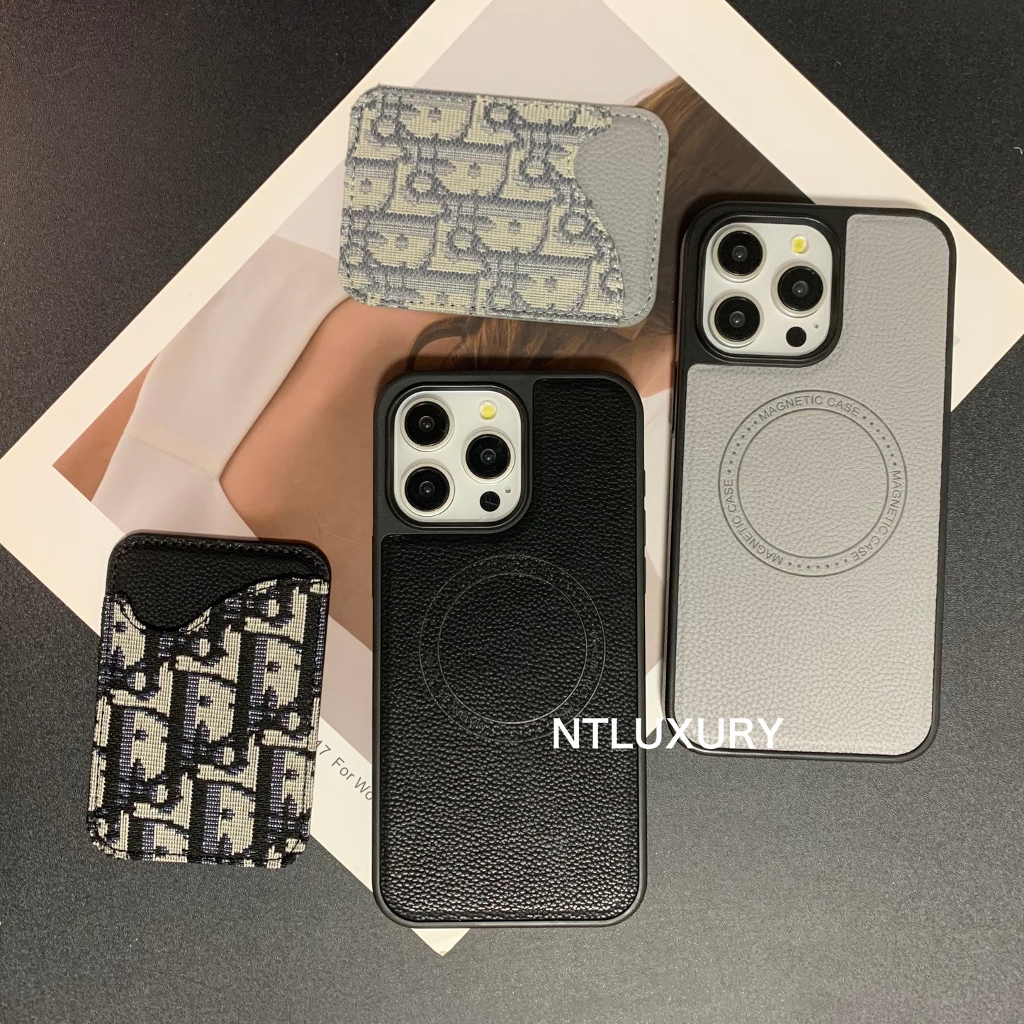 Magsafe Card Pocket Design Phone Case (Dove)