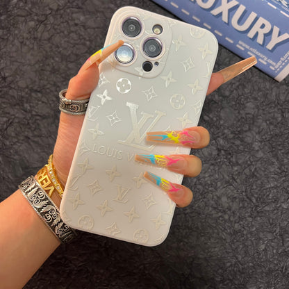 Coque de Téléphone Noire Tendance (Grand Amour pour le Rouge)