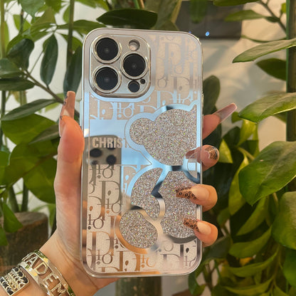 Coque de téléphone Ours Miroir - *UNE FOIS REÇUE, RETIRER LA COUCHE DE PLASTIQUE*