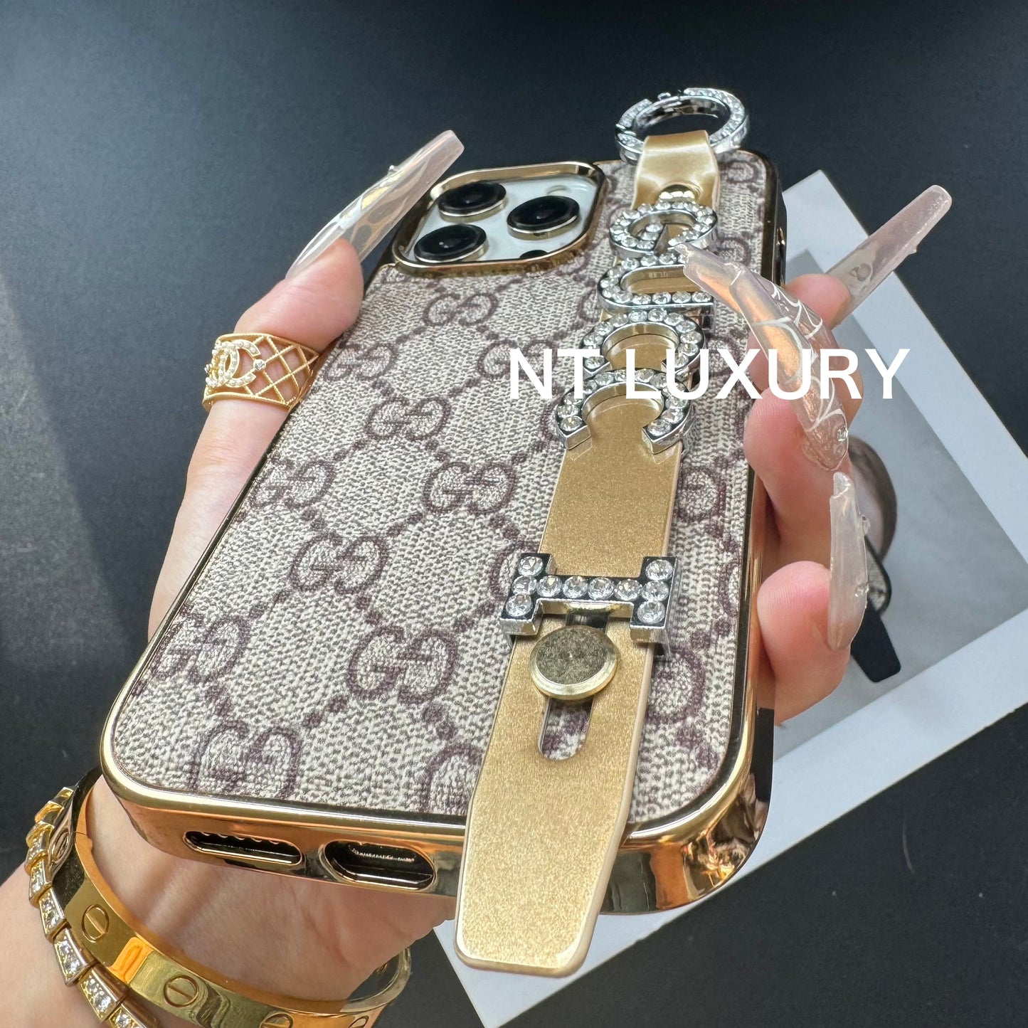 Étui de téléphone à paillettes pour ceinture