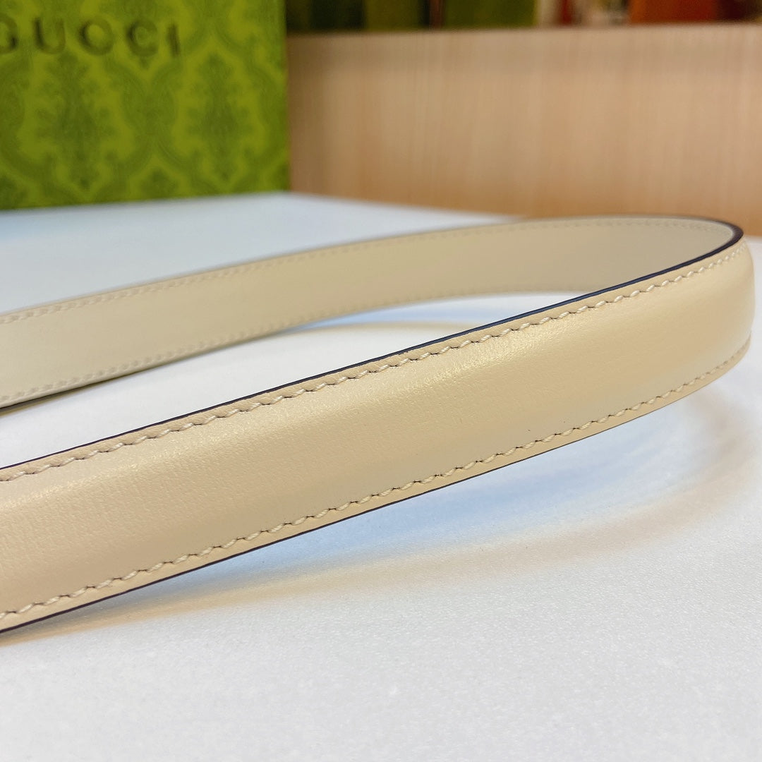 Ceinture de 2,0 cm en tissu neuf avec première couche de cuir de veau fin
