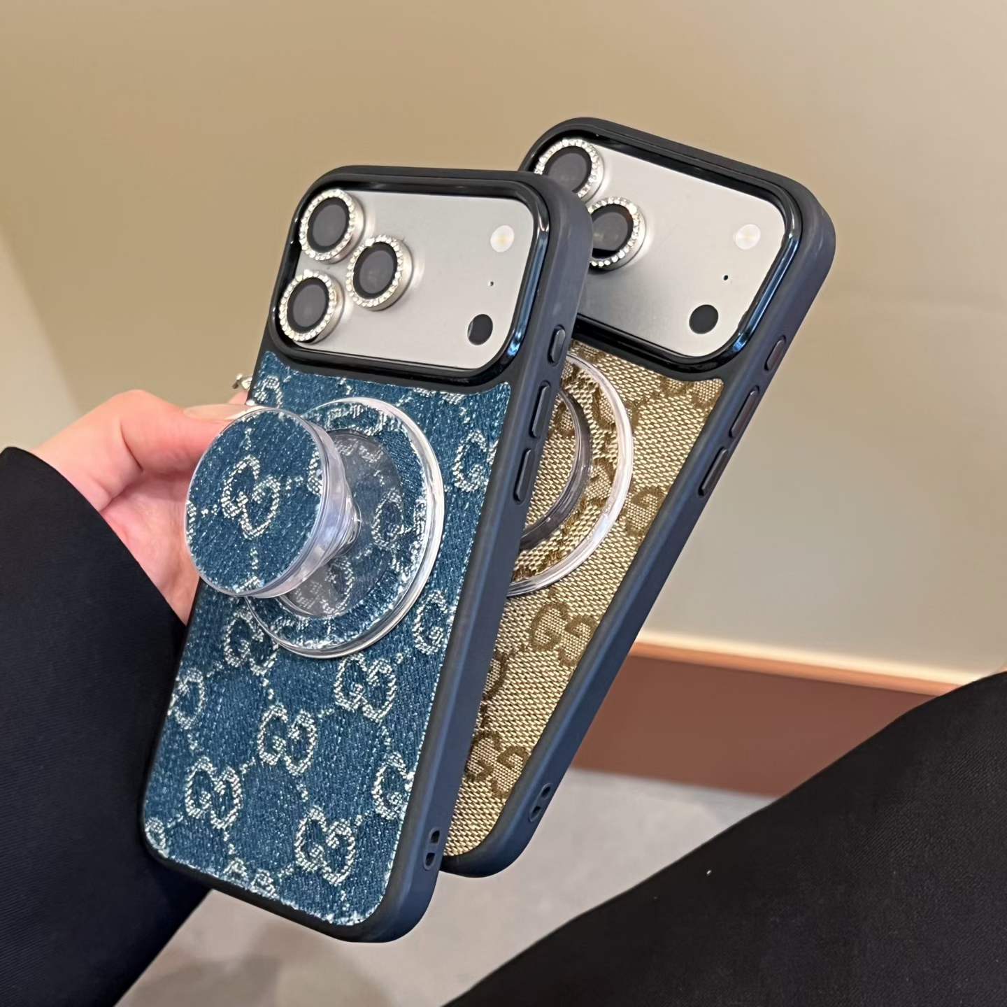 Denim Good Girl Magsafe Phone Case With Magsafe Holder