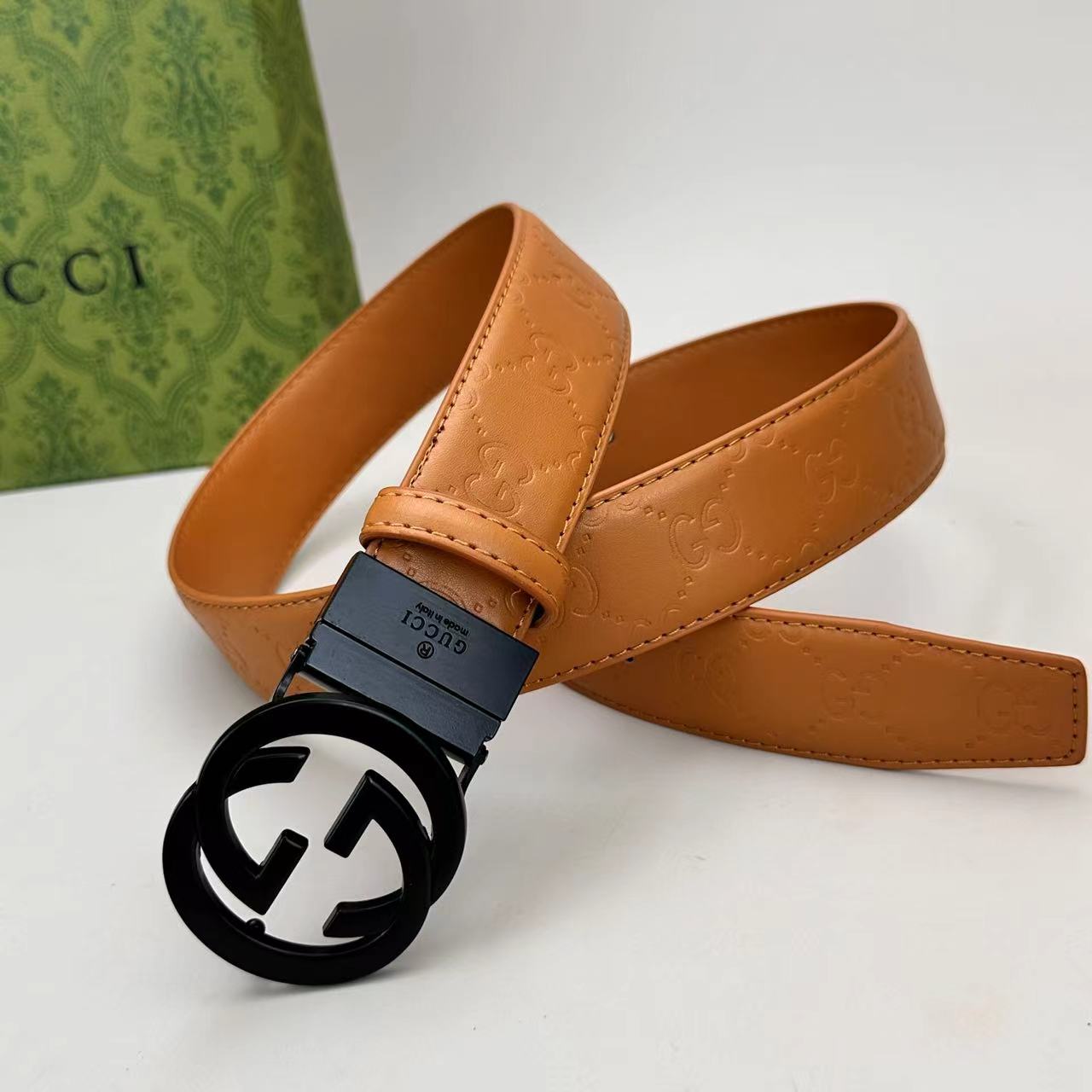 Circle Design Good Belt (Khaki Belt)