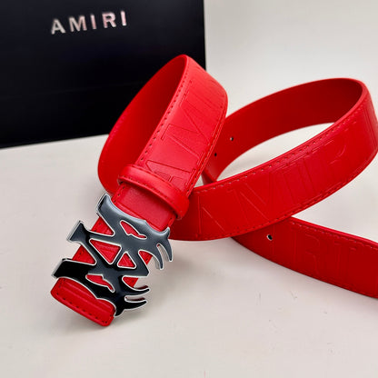 Classic AM Belt (Black & Silver Buckle)