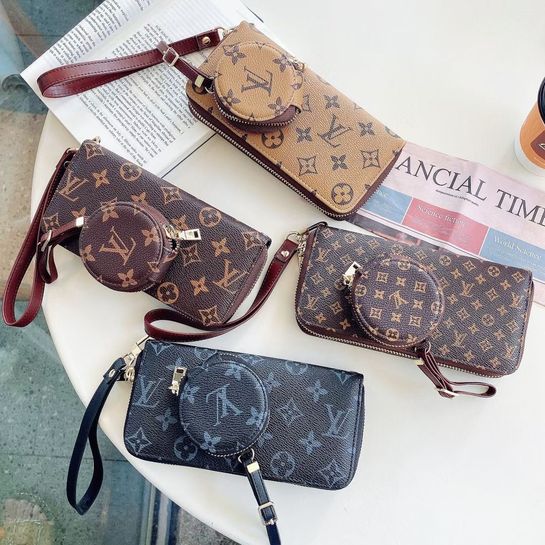 Vintage Floral Printed Phone Bag For All iPhone