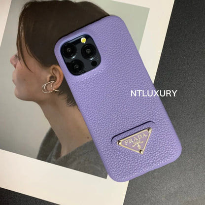 Litchi Pattern Phone Case for iPhone (12 Colors)