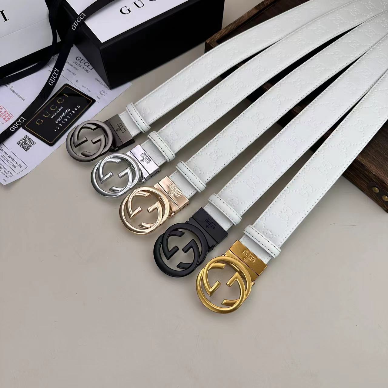 Circle Design Good Belt (White)