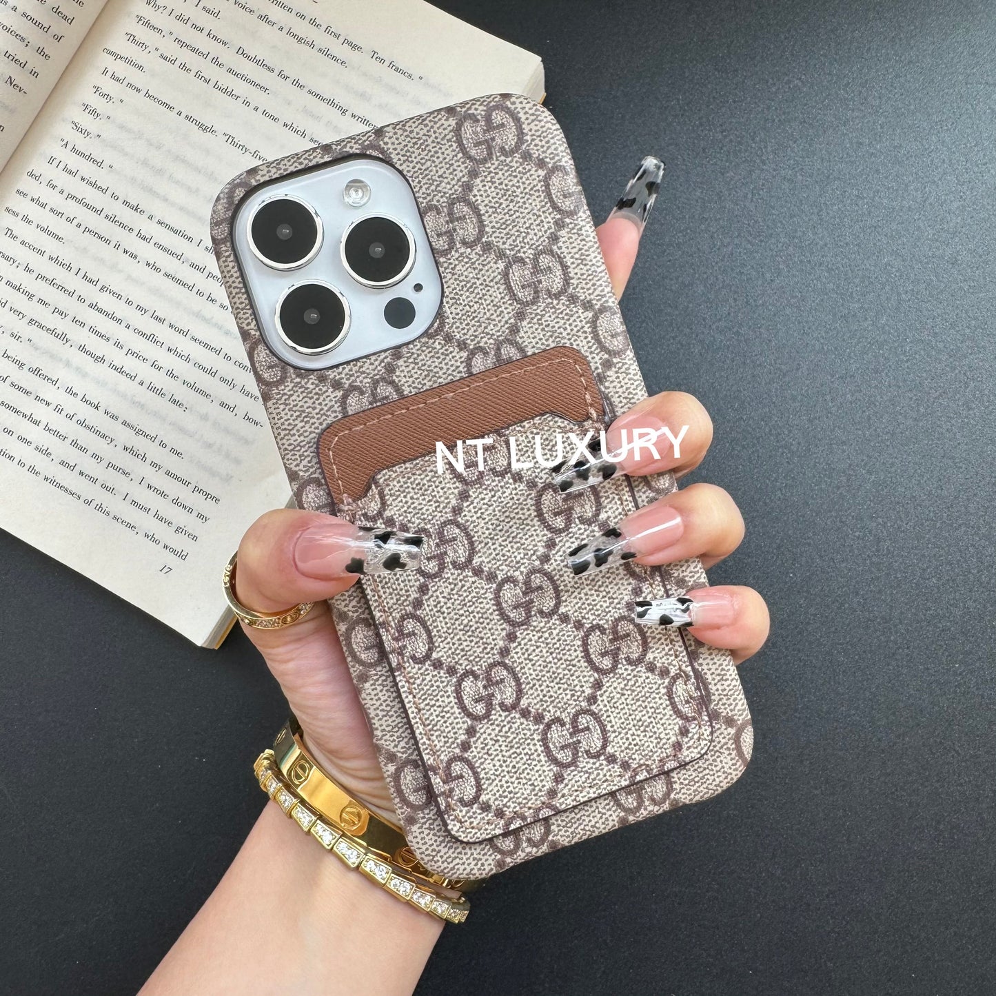 Vintage Floral Design with Purse Phone Case