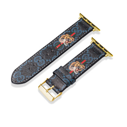 Bracelet en cuir classique fait main pour Apple Watch