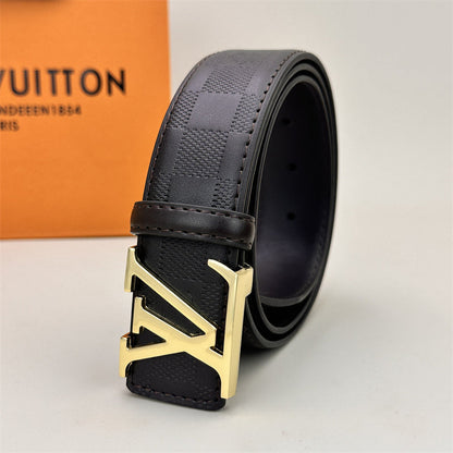Ceinture classique de couleur (boucle dorée)