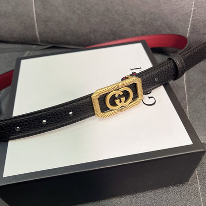 Damen-Gürtel mit ineinandergreifender Schnalle