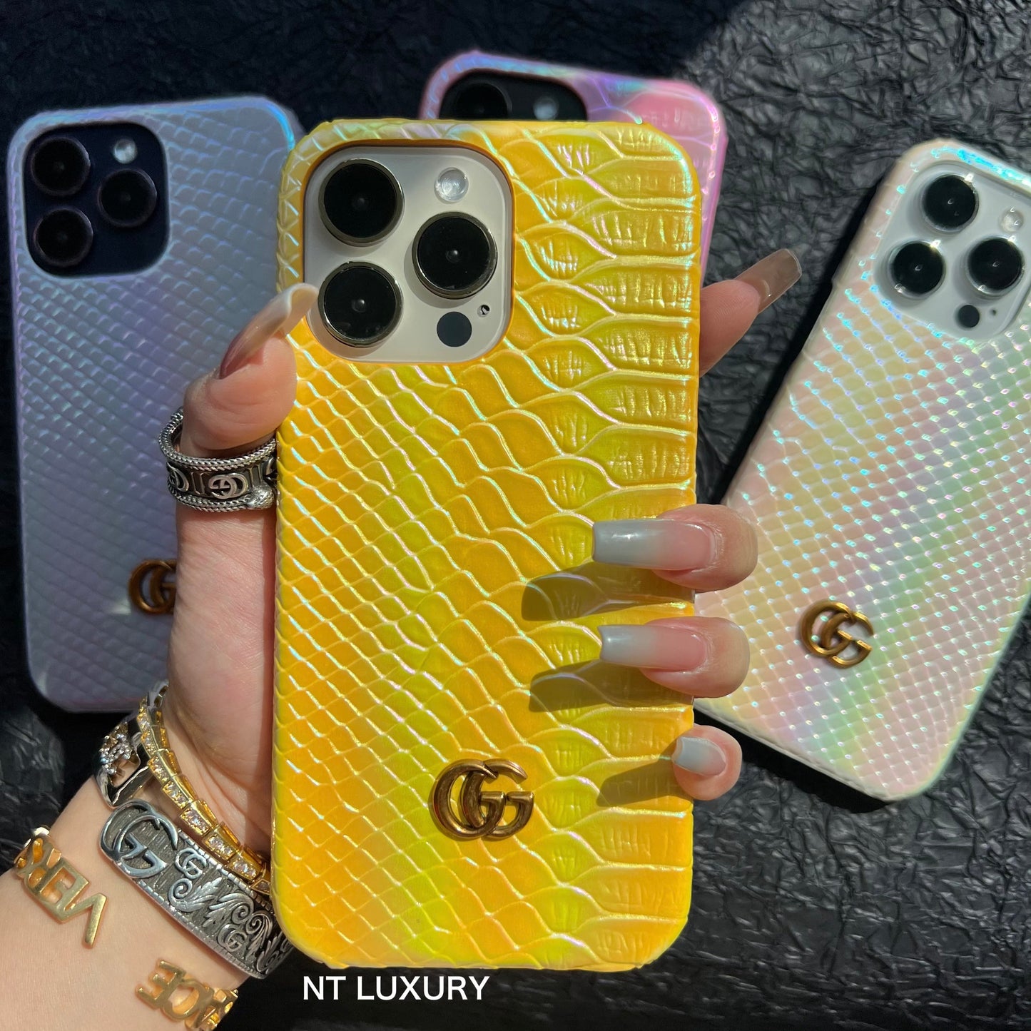 Bonne coque d'iPhone de conception laser