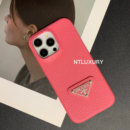 Litchi Pattern Phone Case for iPhone (12 Colors)