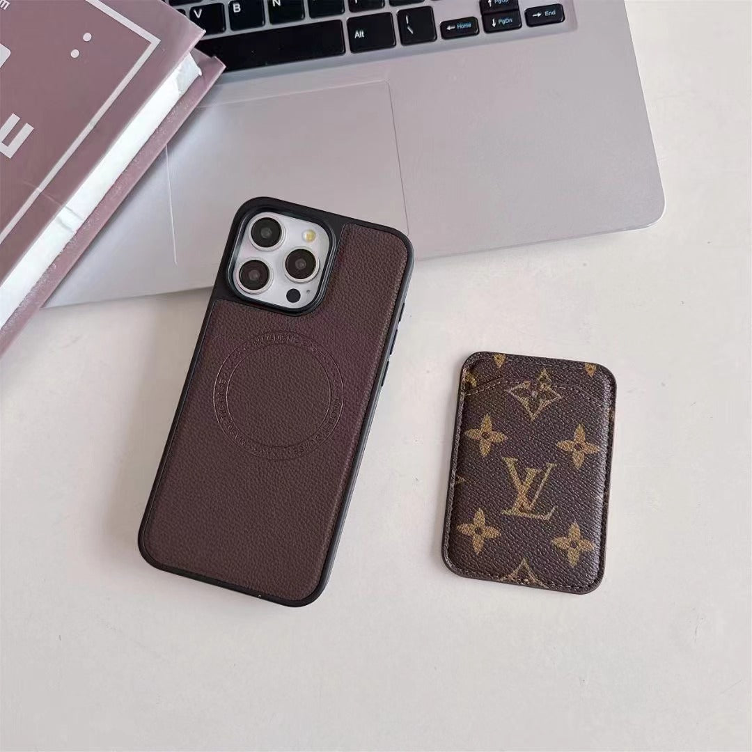 Magsafe Card Pocket Design Phone Case (Big Love)